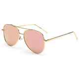 hibote Damen Neue Legierung Polarisierte Flieger Sonnenbrille Spiegel-Glaser for Autofahren Angel Vintage Damen Shades