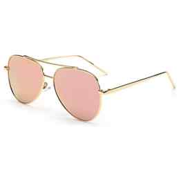 hibote Damen Neue Legierung Polarisierte Flieger Sonnenbrille Spiegel-Glaser for Autofahren Angel Vintage Damen Shades