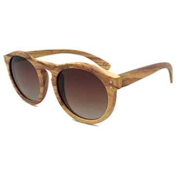 hibote Oval Convex Nose Zebra Holzerneen Polarisierte Glasses Men Damen