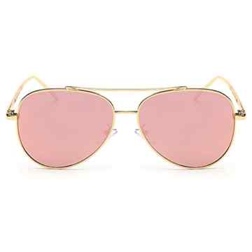 hibote Damen Neue Legierung Polarisierte Flieger Sonnenbrille Spiegel-Glaser for Autofahren Angel Vintage Damen Shades -