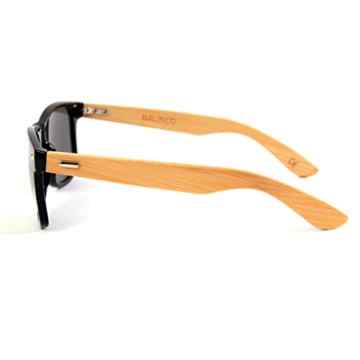 Hochwertige Bambus Holz Nerd Sonnenbrille Retro Vintage Unisex Brille mit Federscharnier – 9 verschiedene Farben/Modelle wählbar -