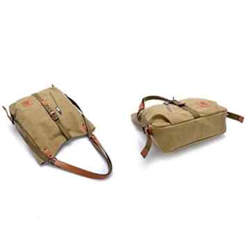 Honeymall Vintage Leinwand Wandern Reisen Rucksack Messenger Tote Schulterbeutel Beweglicher Tragetasche -