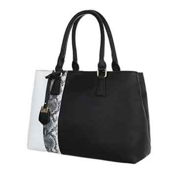 iTal-dEsiGn Damentasche Große Shopper Tragetasche Schultertasche Kunstleder TA-4335-109