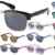 Immerschön Sonnenbrille 50-er Jahre Stil Clubmaster Retro Wayfarer Rockabilly Nerd Unisex -