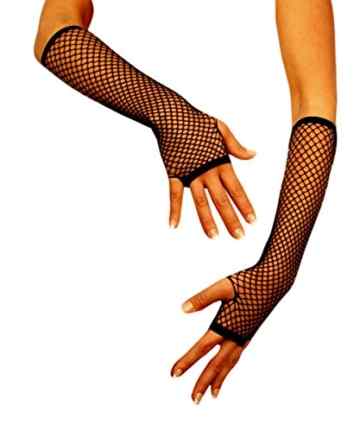 jowiha® Damen Netz Handstulpen Handschuhe 1/2 Arm