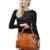 Kattee Damen echtes Leder Tote Beutel elegant große Schultertasche -