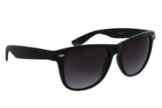 kleine klassische schwarze Wayfarer Sonnenbrillen mit teilgetoenten Glaesern