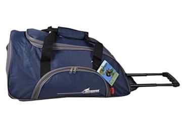 Kleine Reisetasche Tragetasche Freizeittasche mit Trolleyfunktion 51x30x23 cm Blau-Grau -