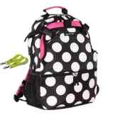 landuo Damen Outdoor Sports Rucksack Tasche Größe L Pink Big Dots