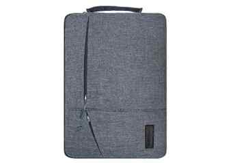 Laptop Sleeve Hülle Tasche Tragetasche ,Yarrashop® multifunktionaler Aktentasche mit Seitentaschen für Macbook Air Pro/ Notebook / Surface / Dell Tasche(11 Inch,Grau) -
