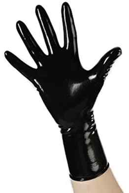Latexhandschuhe Kurze Latexhandschuhe Gummihandschuhe Kurz Latex Schwarz Rubber 1510 -