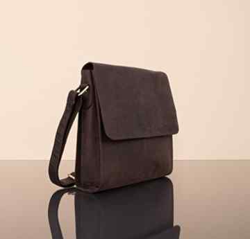 LEABAGS Burnaby Schultertasche aus echtem Büffel-Leder im Vintage Look -