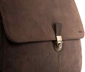 LEABAGS Texas Aktentasche aus echtem Büffel-Leder im Vintage Look -