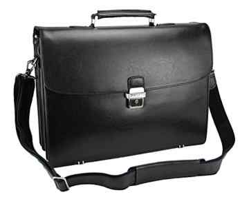 *LEDER* Herren Tasche Arbeitstasche Aktentasche Tasche Akten Tasche Umhängetasche Schultertasche Dokumenten Business Büro -