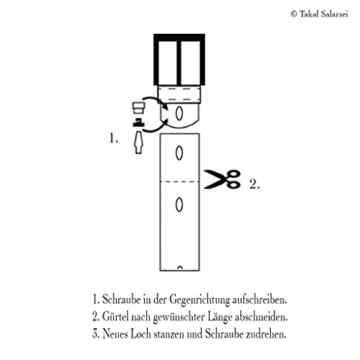 Ledergürtel 100 % echt Leder, Made in Germany, 2 cm breit und ca. 0.25 cm stark, Gürtel, Hüftgürtel, Jeansgürtel, Vascavi -