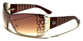 Leo Eyewear Damen Metall überdimensional Promi Victoria Sonnenbrille UV400 -