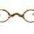 Lesebrille mit kleinen runden Gläsern demi braun -