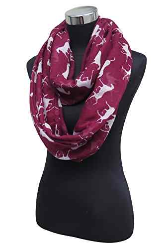 Lina & Lily Pferd Horse Damen Loop Schal Schlauchschal -