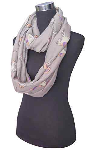 Lina & Lily Unicorn Einhorn Design Damen Loop Schal Schlauchschal -