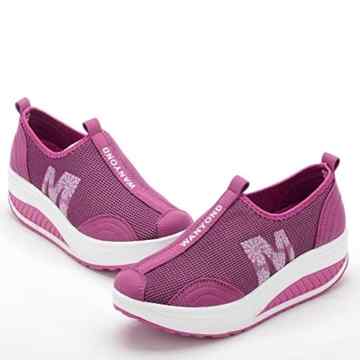 Mljsh Platform Shoes, Damen Durchgängies Plateau Sandalen -
