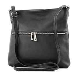 modamoda de – ital. Ledertasche Crossover Schultertasche Damen Umhängetasche Leder T144