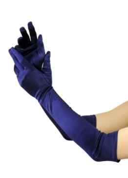 NYfashion101 Elegante Satin Handschuhe für Damen Ellbogenlänge 12BL -