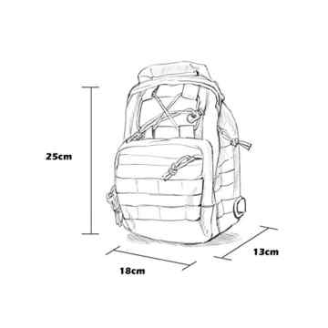 OneTigris 1000D Taktische Molle Umhängetasche EDC Brusttasche für Outdoor-Aktivitäten -