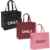 ONLY TASCHE “ 3er Pack “ Shopping Bag Umhänge Shopper Einkaufs Schulter Tasche (Schwarz/Bordeaux/Pink) -