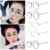 OUTEYE Retro Glasrahmen-Ebenenspiegel Dekobrille Nerdbrille Klassisches Rund Rahmen Glasses -