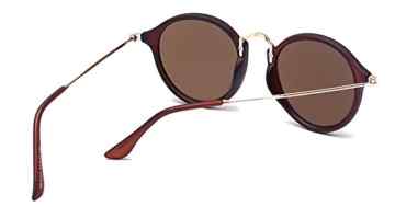 Outray Vintage-B133 Retro runde bunte Sonnenbrillen -