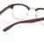 Outray Vintage Retro Classic Halbrahmen Horn umrandeten klare Linse Brille -