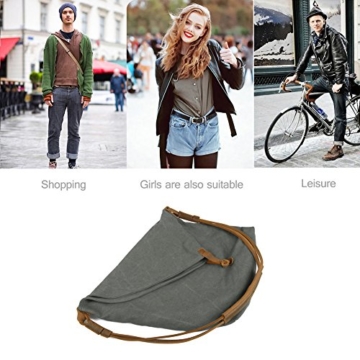 P.KU.VDSL Damen Canvas Messenger Bag Leinwand Umhängetasche Schultertasche Tasche Mädchen Handbags Shoulder Bag Tote Bag Retro Hochschule Stil Schultertasche Crossbody Bag Koreanische Version -
