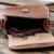 PAUL MARIUS kleine Ledertasche Vintage-Stil niedlich farbe braun MON MIGNON -