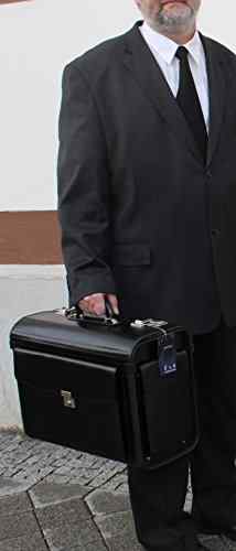 Pilotenkoffer 2 DN685-LEDER-für Vertreter 15″ Business&Travel D&N/lefox -