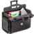 Pilotenkoffer mit Rollen Pilotentrolley mit Vortasche , Notebookfach ECHT LEDER schwarz XL 28600 -