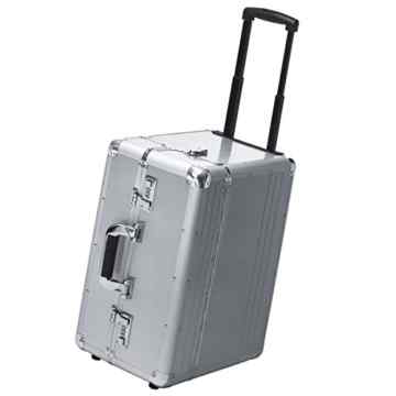 Pilotentrolley XXL Aluminium Aluminiumtrolley Pilotenkoffer mit Rollen – Alu-Trolley – EXTRA GROß -