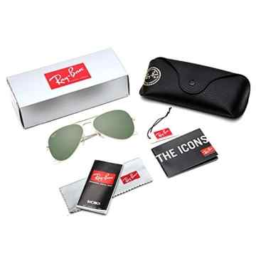 Ray Ban Unisex Sonnenbrille ORB3025JM Gr. Large (Herstellergröße: 55), Mehrfarbig (Gestell: gold/bunt ,Gläser: braun Klassisch 169) -