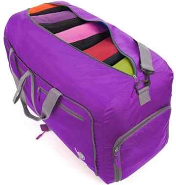 Reisetasche-diese faltbare, große Reisetasche ist beständig,packbar,SUPERLEICHTE 410g mit abnehmbarem Schulterriemen… -