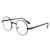 Retro Runde Brille Mit Fensterglas Damen Herren Brillenfassung -