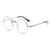 Retro Runde Brille Mit Fensterglas Damen Herren Brillenfassung -