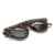 Retro-Stil Unisex Hochklappen Rund Sonnenbrille Steampunk Gotik Schutzbrille Brille Leopard -