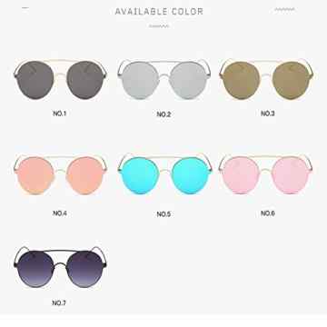 Rund Sonnenbrillen Unisex Retro Design Polarisierte verspiegelt Sonnenbrillen UV400 -