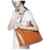 S-ZONE Damen Vintage Echtleder Tote Beutel Schultertasche Handtasche -