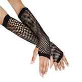Saingace gloves PunkGoth Lady Disco-Tanz-Kostüm-Spitze-Fingerless Mesh-Netz-Handschuhe -