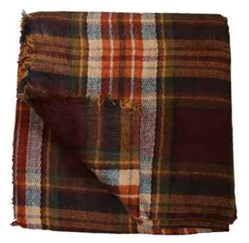 Schal mit schottischem Tartan Muster – quadratisch – Schultertuch / Deckenschal XXL Stola -