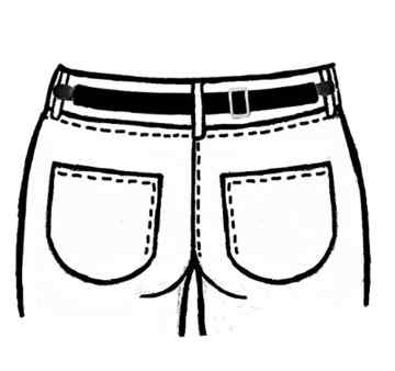 Secret Belt der Gürtel ohne Schnalle nur mit Clips blau One size -