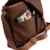 Shirtstown Vintage Canvas Satchel Messenger, Schultasche, Umhängetasche, Schultertasche Schokobraun -