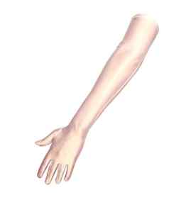 shop-dich-chic lange Satinhandschuhe in schwarz, rot oder weiss ca.53cm