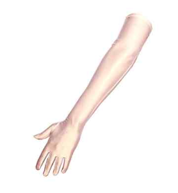 shop-dich-chic lange Satinhandschuhe in schwarz, rot oder weiss ca.53cm