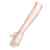 shop-dich-chic lange Satinhandschuhe in schwarz, rot oder weiss ca.53cm